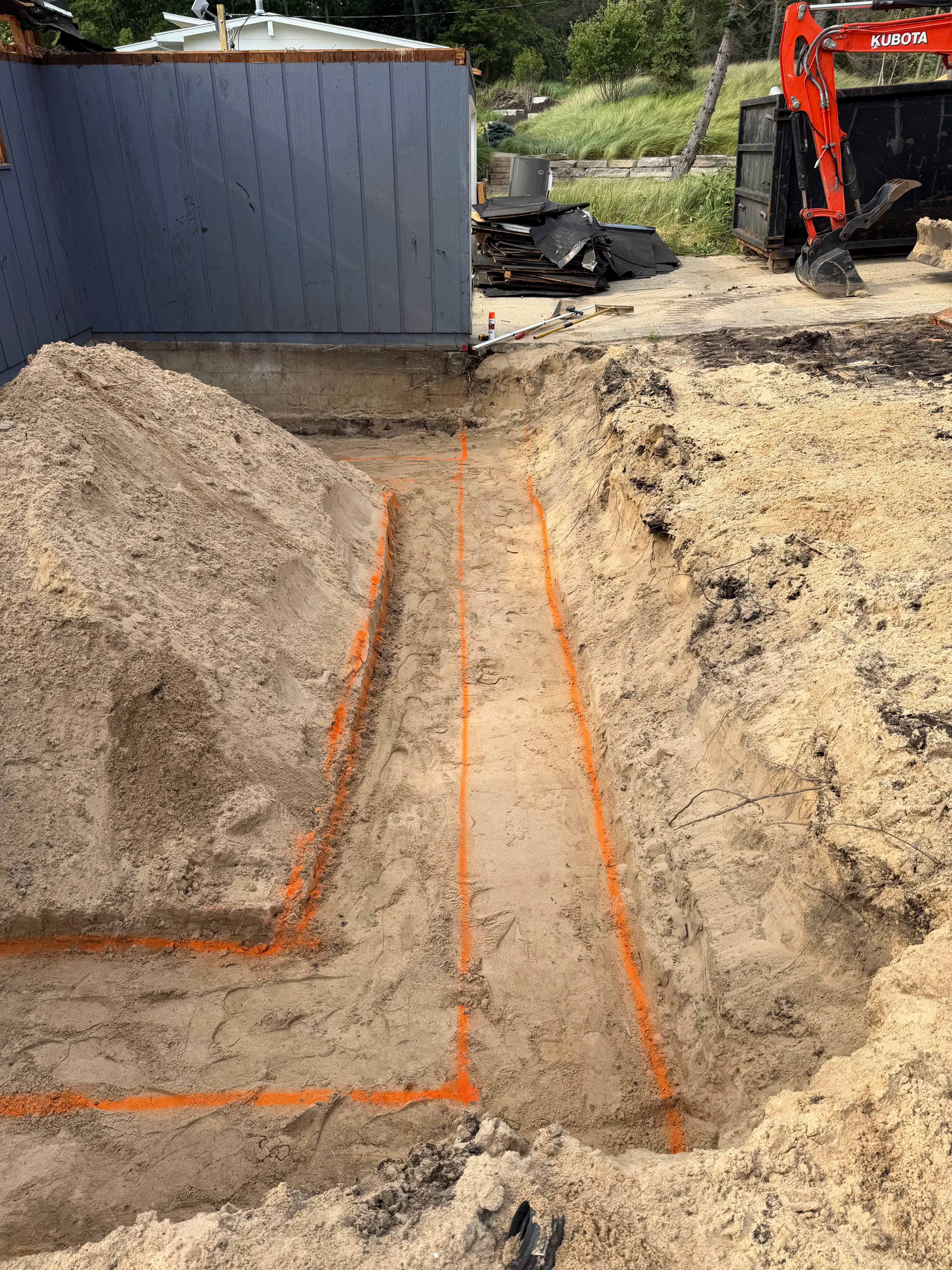 Project Excavation for Front Porch Footings and Crawl Space Prep image