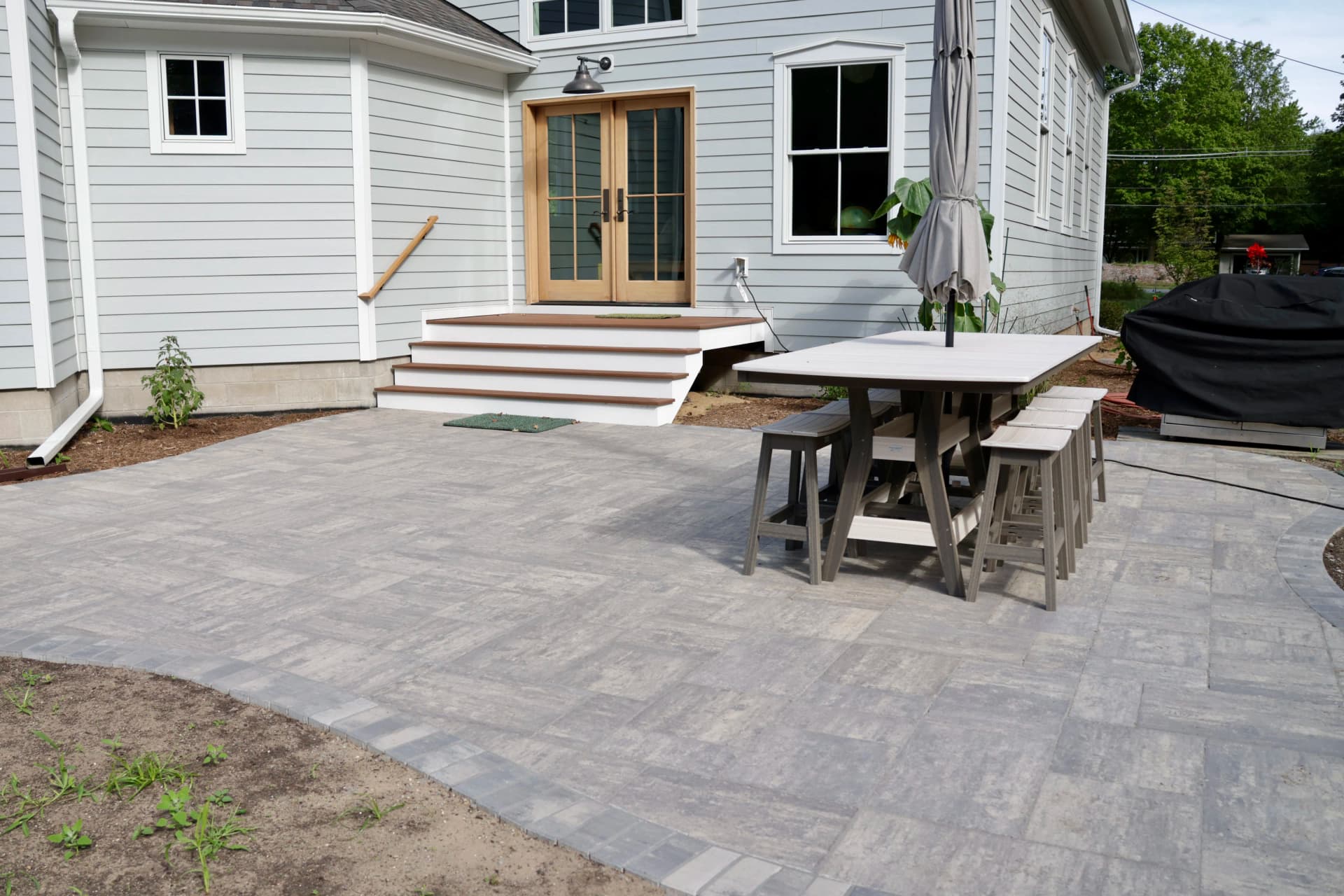 Custom Patios, Walkways, and Stonework for a Historic 1876 Schoolhouse image