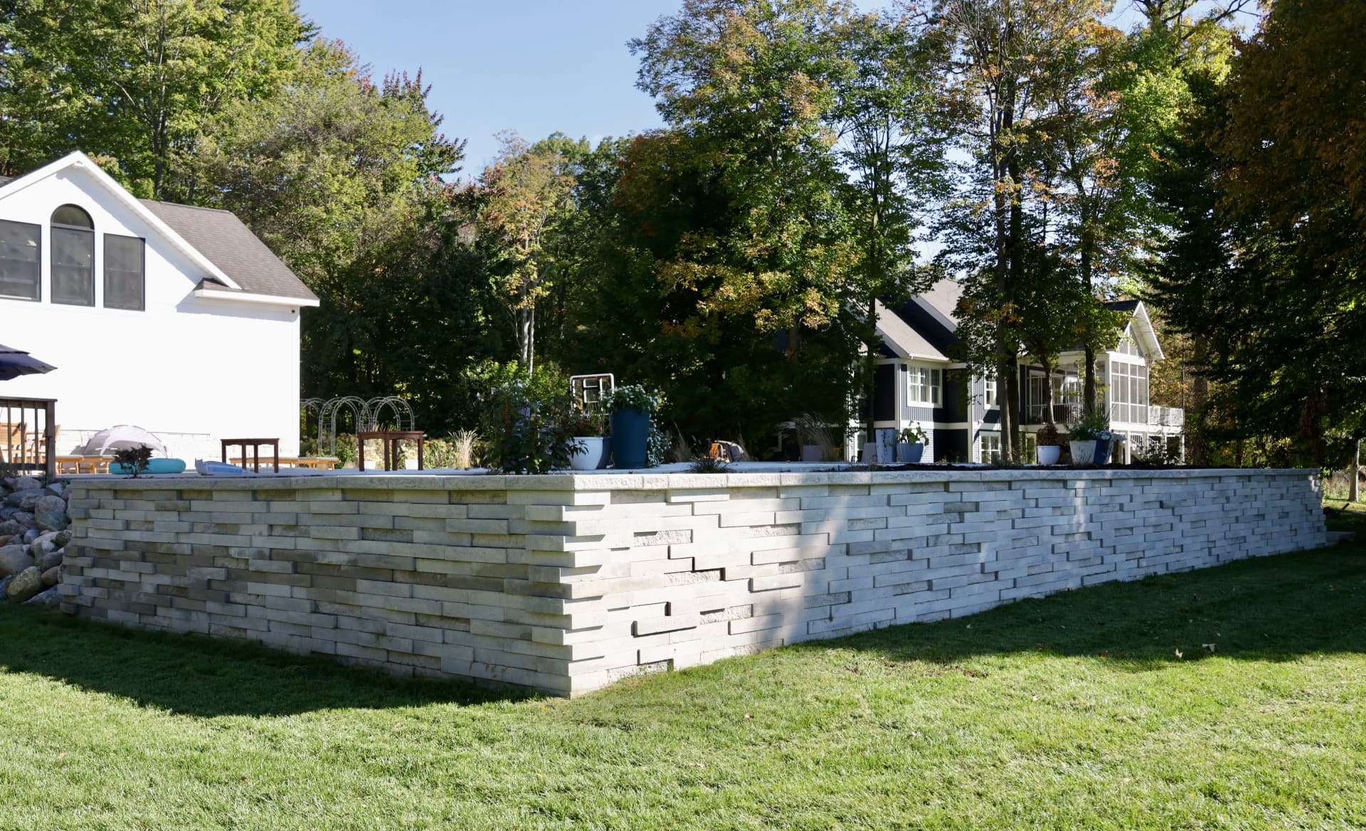 Gallery photos for Retaining Wall and Custom Staircase Built to Handle a Serious Grade Change: Image #4