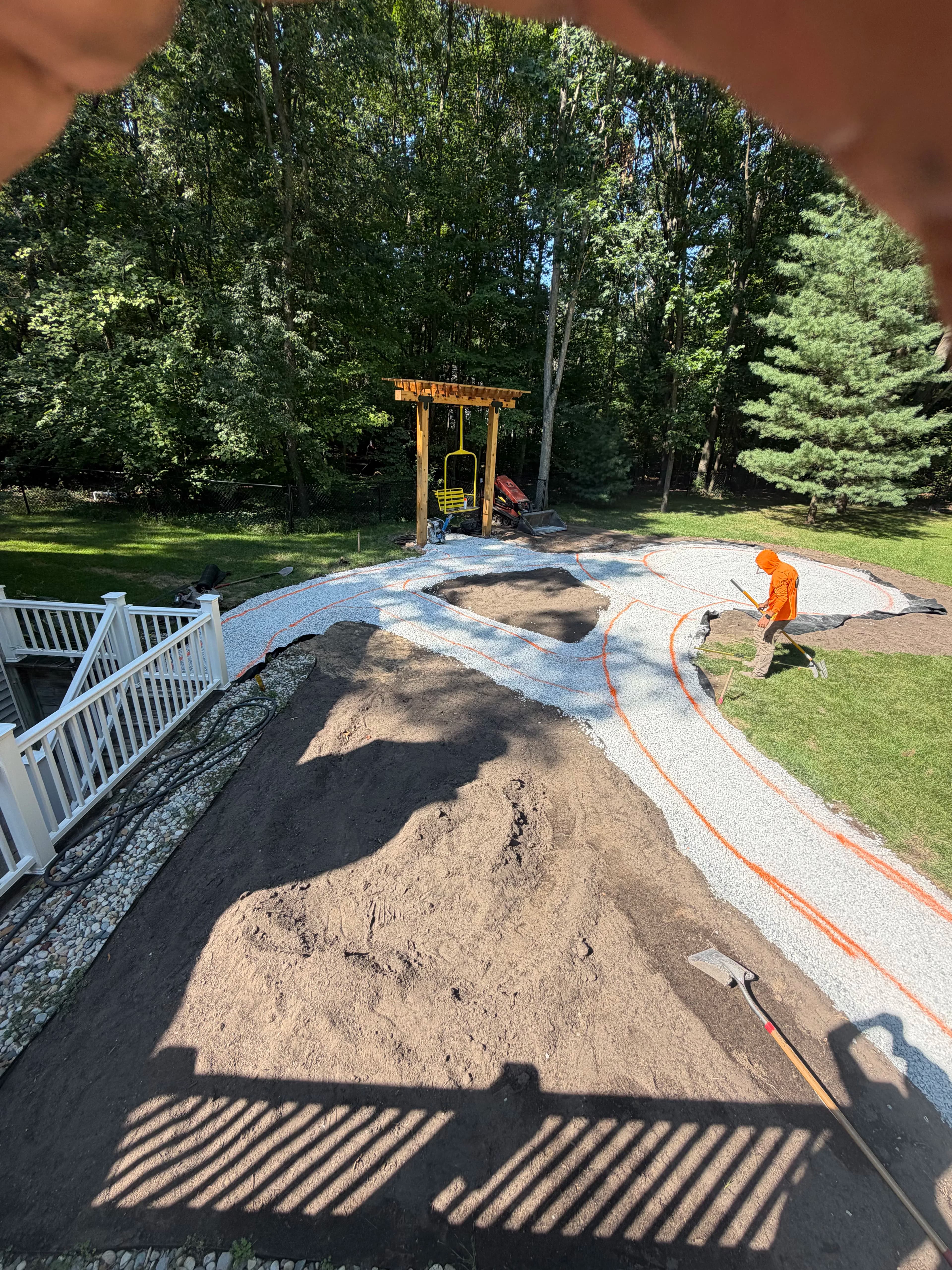 Project Natural Slate Patio Base Work in Progress image