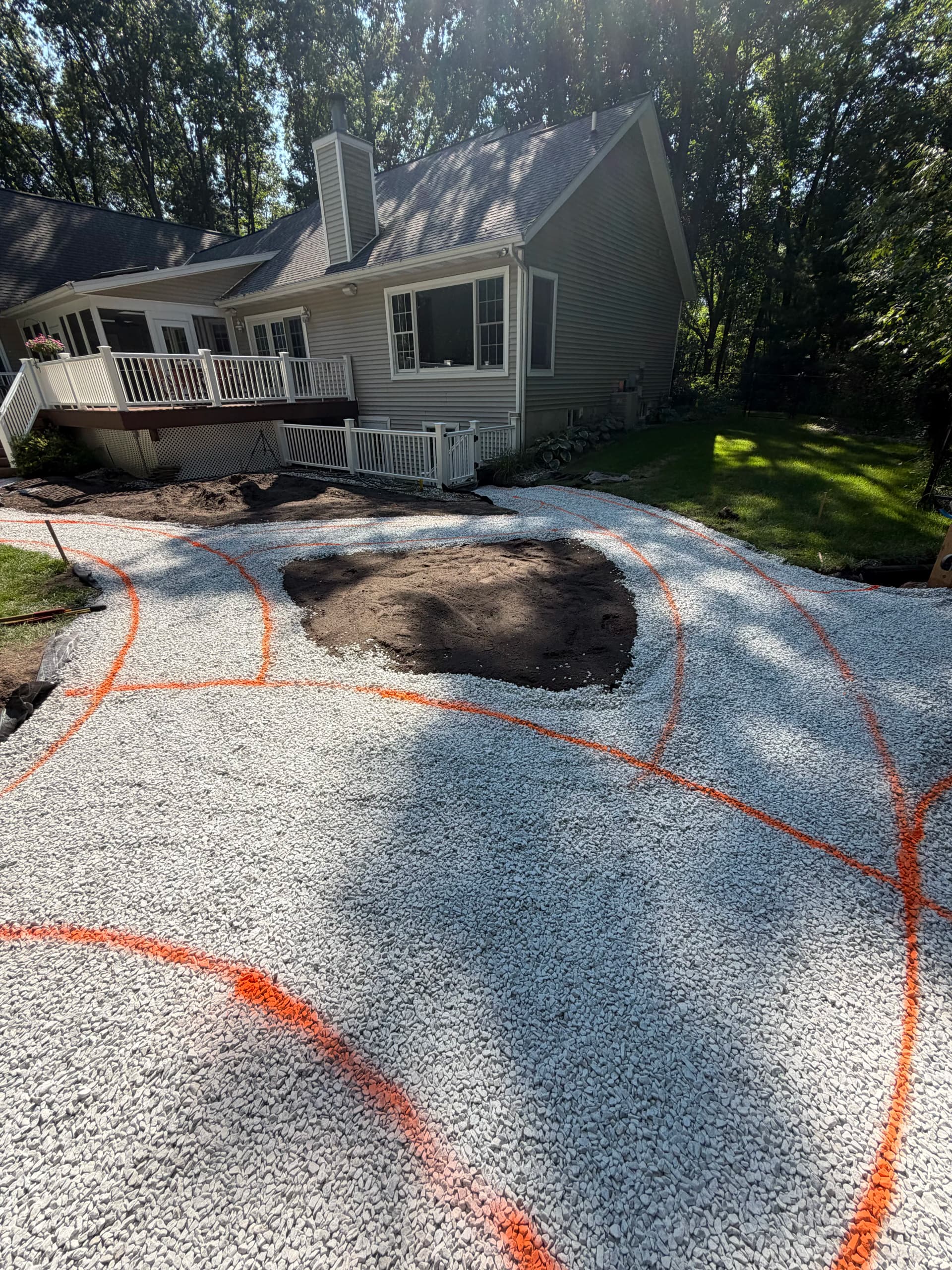 Gallery photos for Natural Slate Patio Base Work in Progress: Image #1