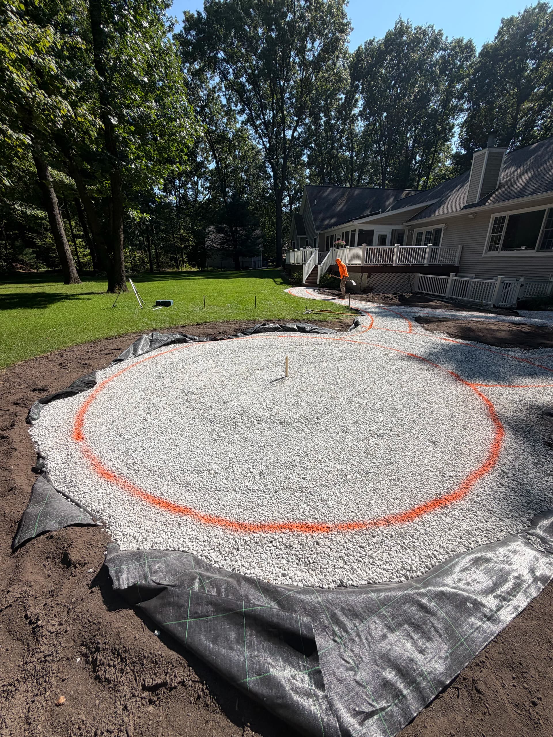 Gallery photos for Natural Slate Patio Base Work in Progress: Image #3